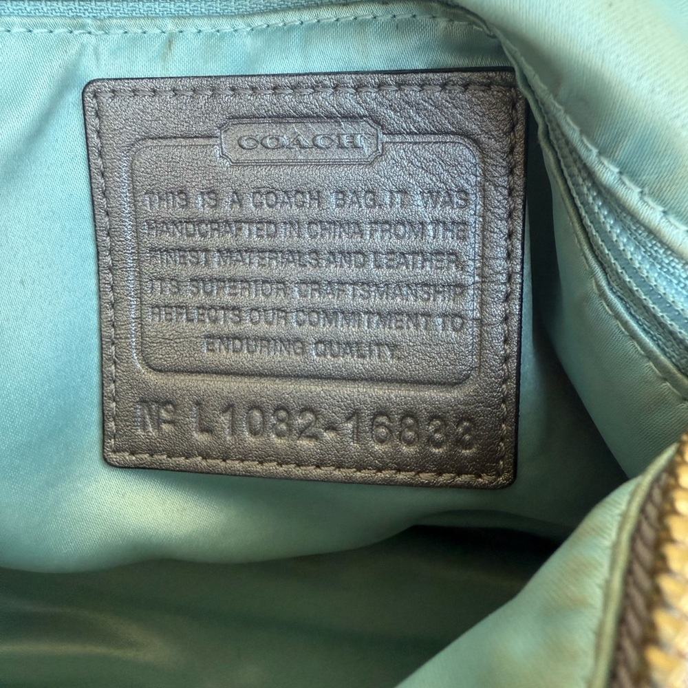 Coach python leather satchel crossbody w/ dust bag - Picture 4 of 16